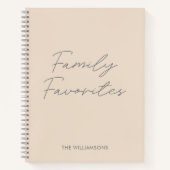 スクリプモダント赤面料理レシピ ノートブック (正面)