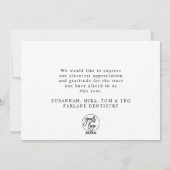 スクリプモダント金ゴールドスノーフレーク企業の写真 シーズンカード (裏面)