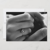 スクリプモダント金ゴールド結婚の写真の日付の保存 セーブザデート (裏面)