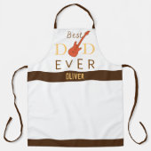 スクリプモダント音楽最高のパパEver Faters Day エプロン (正面)