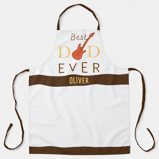スクリプモダント音楽最高のパパEver Faters Day エプロン (正面)