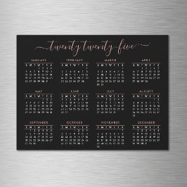 スクリプモダント黒バラ金ゴールド2025カレンダー