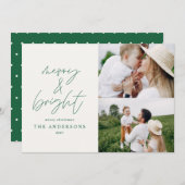 スクリプモダント1枚の写真メリーと明るいクリスマス (正面/裏面)