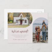 スクリプモダント2アーチ写真引っ越しましたパステル 案内ポストカード (正面/裏面)