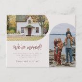 スクリプモダント2アーチ写真引っ越しましたパステル 案内ポストカード (正面)