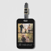 スクリプモダント2フォトコラージュ荷物タグ ラゲッジタグ (正面縦)