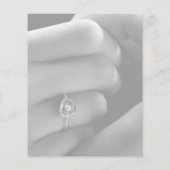 スクリプモダント2フォトバジェット結婚式招待状 (裏面)