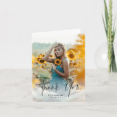 スクリプモダント2写真の卒業 サンキューカード (正面)