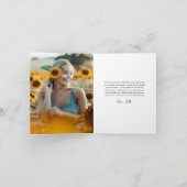 スクリプモダント2写真の卒業 サンキューカード (内部)