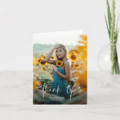 スクリプモダント2写真の卒業 サンキューカード (正面)