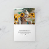 スクリプモダント2写真の卒業 サンキューカード (内部)