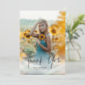 スクリプモダント2写真の卒業 サンキューカード (スタンド正面)