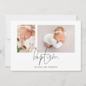 スクリプモダント2写真バプテスマ 招待状 (正面)