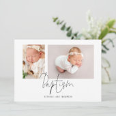 スクリプモダント2写真バプテスマ 招待状 (スタンド正面)