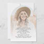 スクリプモダント2写真卒業のお知らせ 招待状 (裏面)