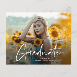 スクリプモダント2写真卒業パーティー招待状