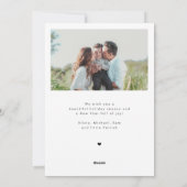 スクリプモダント2枚の写真メリークリスマス シーズンカード (裏面)