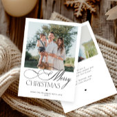 スクリプモダント2枚の写真メリークリスマス シーズンカード