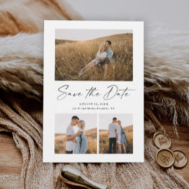 スクリプモダント3写真ウェディング日付の保存 マグネット招待状