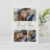 スクリプモダント3写真結婚の サンキューカード (スタンド正面)