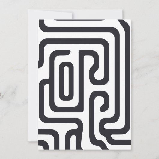 スクリプモダント3枚の写真幾何学卒業 案内状 (裏面)