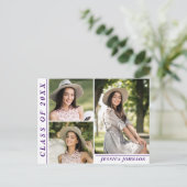 スクリプモダント3 PHOTO卒業パーティー招待状 ポストカード (スタンド正面)