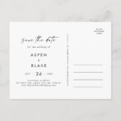 スクリプモダント3 Photo日付の保存 インビテーションポストカード (裏面)