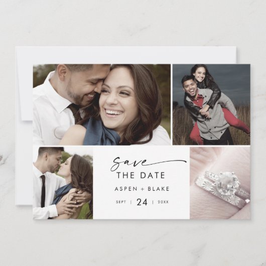 スクリプモダント4フォトコラージュ セーブザデート (正面)