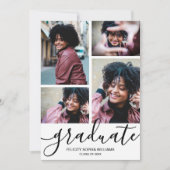 スクリプモダント4写真の卒業 案内状 (正面)