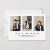 スクリプモダント4写真卒業サンキューカード サンキューカード (裏面)