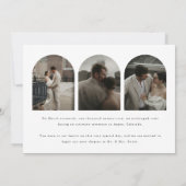 スクリプモダント4-Photo Arch結婚'We Eloped!' 案内状 (裏面)