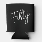 スクリプモダント50誕生日ブラック 缶クーラー (裏面)