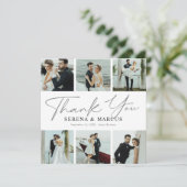 スクリプモダント6フォト結婚ズ サンキューカード (スタンド正面)