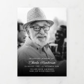 スクリプモダント8写真の葬儀/メモリアル 三つ折りプログラム (カバー)