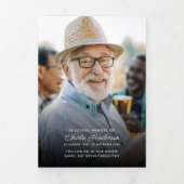 スクリプモダント8写真の葬儀/メモリアル 三つ折りプログラム (カバー)