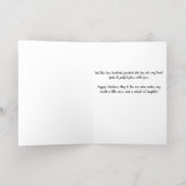 スクリプモダント「あなたは「フクロウ」が必要 箔グリーティングカード (内側レイダウン)