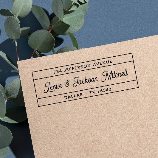 スクリプモダント・カップル名差出人住所 セルフインキングスタンプ