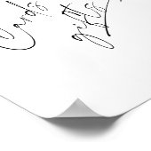 スクリプモダント・カードとギフトブライダルシャワー ポスター (角)