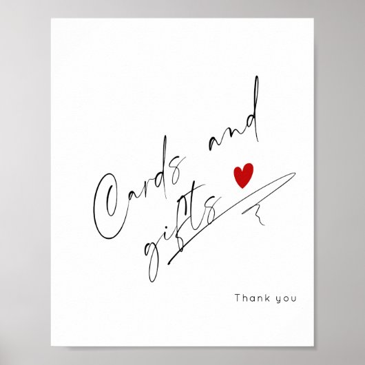 スクリプモダント・カードとギフトブライダルシャワー ポスター (正面)