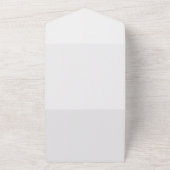 スクリプモダント・シルバーグレイ結婚ズ オールインワン招待状 (外側)