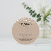 スクリプモダント、ストリングラ結婚イトのディナー メニュー (スタンド正面)