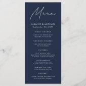 スクリプモダント・ネイビー結婚ズ メニュー (正面)