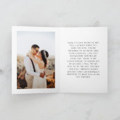 スクリプモダント&ハートウィズの結婚ブックカード カード (内部)