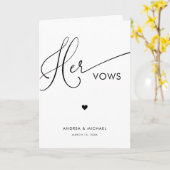 スクリプモダント&ハートウィズの結婚ブックカード カード (黄色い花)