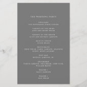 スクリプモダント・フローリッシュ、グレー・紙・プログラム チラシ (裏面)