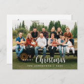 スクリプモダント、メリークリスマスファミリーフォトポストカ ポストカード (正面/裏面)