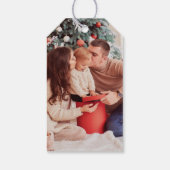 スクリプモダント"メリークリスマス"休日の写真 ギフトタグ (裏面)