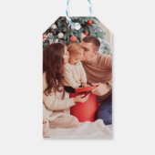 スクリプモダント"メリークリスマス"休日の写真 ギフトタグ (裏面)