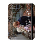 スクリプモダント |写真カスタム日付の保存 マグネット (縦)