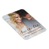 スクリプモダント |写真カスタム日付の保存 マグネット (右側)